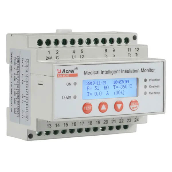 Реле контроля изоляции Acrel-Electric AIM-M10, АС 115, 230 В, 1...200 Ом