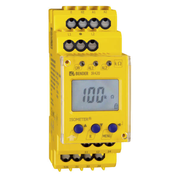 Реле контроля изоляции Bender IR425-D4W-2, B71036402W, DC/AC 0...300 В, 1...200 Ом