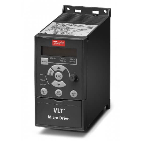 Преобразователь частоты Danfoss VLT Micro Drive FC-051PK25T2E20H3XXCXXXSXXX, 0.25 кВт, 1.5А, ~200/240В