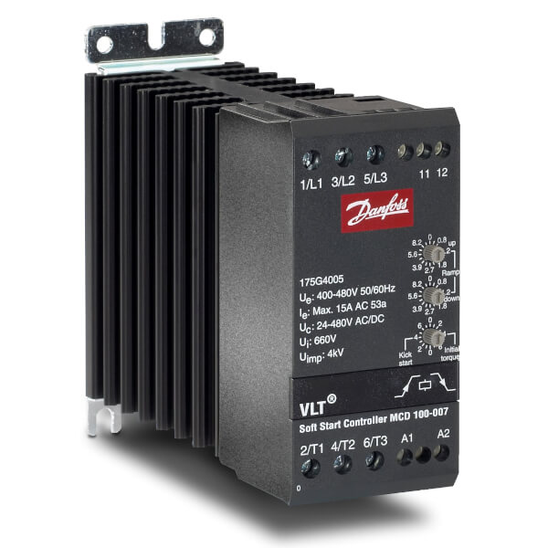 Устройство плавного пуска Danfoss MCD 100 175G4002, 1.5 кВт, 3А, 440/480В