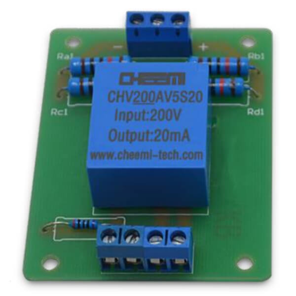 Датчик напряжения на эффекте Холла Cheemi CHV_AVDA5S4, 80-1000В, 20 мА, 5 В, DC