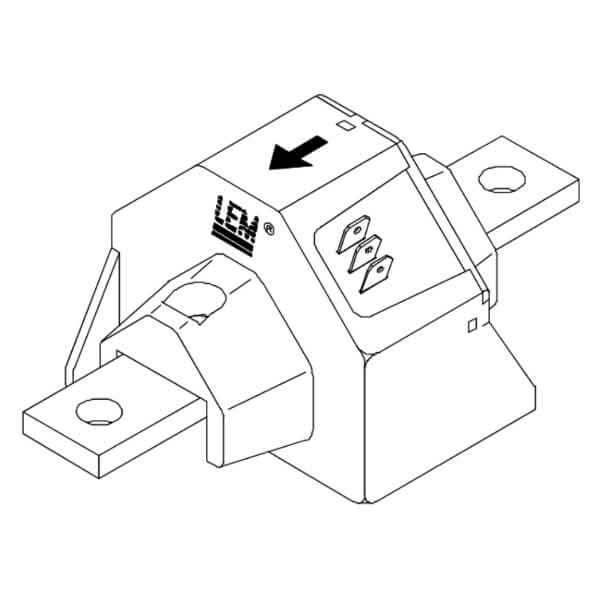 Датчик тока на эффекте Холла LEM, LA 305-T/SP1, 500 А, 12...15 В, DC