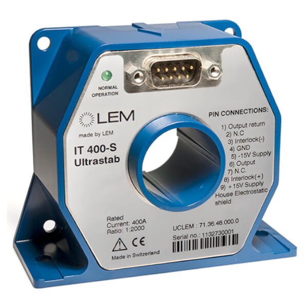 Датчик тока на эффекте Холла LEM, IT 400-S, 400 А, 15 В, DC
